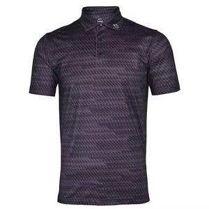 Polo de Golf de Punto Licra de Poliéster de Alta Calidad para Hombre, Camisa de Diseño Juvenil de Gran Tamaño, Compresión Transpirable - Product Image 3