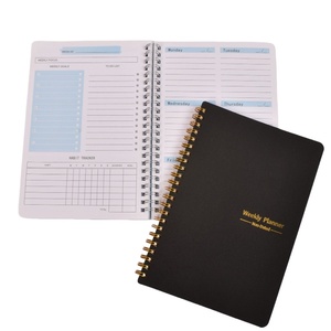 Không thấm nước <span class=keywords><strong>PP</strong></span> Bìa A5 cuộn dây máy tính xách tay dày bên trong trang kế hoạch bìa cứng Tạp Chí hàng tuần xoắn ốc máy tính xách tay văn phòng máy tính xách tay - Product Image 1