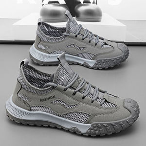 Zapatos de Trabajo Antideslizantes y Resistentes al Desgaste para Exteriores, Zapatos Transpirables, Ligeros e Informales, Zapatos Deportivos con Suela Blanda - Product Image 1