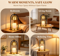 Lampe chauffe-bougie avec minuterie et variateur d'intensité - Cadeaux d'anniversaire pour femmes, décoration de chambre, Noël