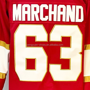 フロリダ・ブラッド・マーチャンド レッド ホーム ベストクオリティ ステッチ ホッケー ジャージー 発送準備完了 - Product Image 1