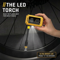 Compresseur de pneus de vélo automatique 150 PSI, mini pompe électrique sans fil de type C avec affichage numérique LED, idéal pour le cyclisme sur route et VTT