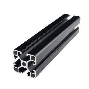 4040 personalizzato di fabbrica 4080 6000 serie profili in alluminio nero per elettroforesi da Champagne industria T Slot V taglio servizio - Product Image 1