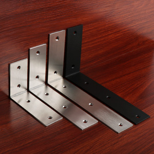 Support d'angle en acier inoxydable JINNATE, 90 degrés, en forme de L, support d'étagère mural, connecteur étendu pour meubles - Product Image 3