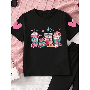 Traje Informal Negro para Niños, Ropa para Niñas Pequeñas, Conjuntos de Verano - Product Image 6