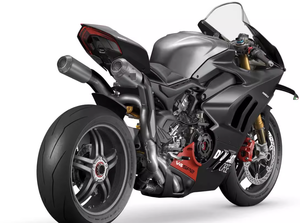 Système d'échappement AK en titane intégral avec revêtement en carbone véritable, adapté à la <span class=keywords><strong>Ducati</strong></span> V4 Panigale Streetfighter V4. - Product Image 3