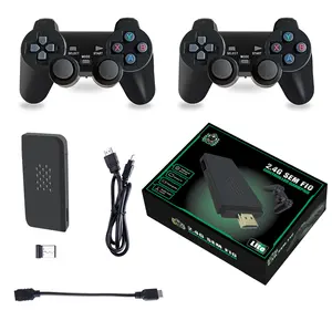 2024 factory price M8 Video Game Console 2.4G Double Wireless Controller Game Stick 4K 10000 games player
