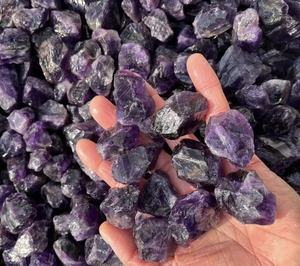 Groothandel Natuurlijke Paarse Amethist Kristal Originele Ruwe Halfedelstenen Ruwe Stenen Voor Decoratieve Ambachten - Product Image 5