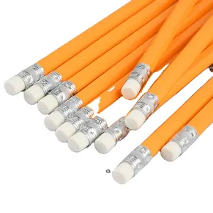 Vendita di fabbrica di cancelleria per la scuola calda matita di legno a buon mercato alta quantità HB matita nera con gomma