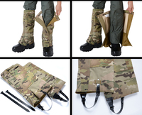 Guêtres imperméables de jambe haute de protection pour le ski, la randonnée et le trekking.