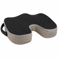 Coussin de siège en mousse à mémoire de forme antidérapant pour le soulagement de la sciatique prend en charge la chaise de bureau de voiture coccyx oreillers à la maison coussins de siège