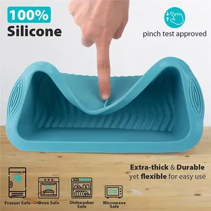 Rectangle Toast Mould Bread DIY Cake Bakeware Pan Food Grade Eco-Friendly Reusable <b>Silicone</b> Non-stick Mould Kitchen Baking <b>Tools</b> - Product Image 2