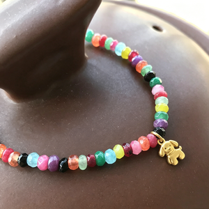 Solicite el Catálogo: Joyería de Moda para Mujer, <span class=keywords><strong>Pulsera</strong></span> Ajustable de Acero Inoxidable con Cuentas Coloridas y Diseño de Perro - Product Image 1
