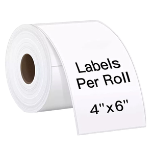 Étiquettes d'expédition adhésives imperméables et résistantes à la chaleur 4x6 Zebra, <span class=keywords><strong>livraison</strong></span> directe américaine gratuite, pour promotion et usage en épicerie - Product Image 4