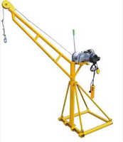 Mini grue de construction de 1000 kg 360° °   Lève-personne rotatif d'extérieur pour poteaux, type Monkey Lift, de l'usine chinoise
