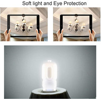 Ampoules LED en céramique G9 avec couvercle laiteux 1W-9W AC220V, éclairage LED en forme de maïs, remplacement de l'halogène, pour chambre à coucher, lustre, intensité variable, haute luminosité