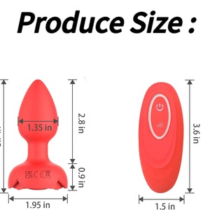 Kablosuz Uzaktan Kumandalı Silikon Anal Seks Oyuncağı, Kadınlar için Prostat Vibratörü, Gül Şeklinde G Noktası Stimülatörü - Product Image 4
