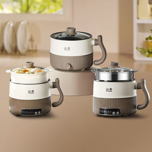 Yuedisi หม้อไฟฟ้าอเนกประสงค์, หม้อหุงข้าวไฟฟ้าขนาดเล็กสำหรับใช้กลางแจ้งใช้ในหอพัก - Product Image 1