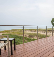 Garde-corps modulaire en câble d'acier inoxydable à faible coût pour terrasse extérieure, balcon, balustrade, escalier, clôture de jardin