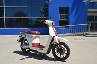 Producto Popular: Motocicleta Eléctrica Roja y Blanca, Elegante, de Alta Velocidad (30-50 km/h) para Desplazamientos Urbanos