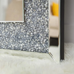Custom Sparkly Luxury Decor <b>Mirror</b> Crushed Diamond Large Standing Decor <b>Mirror</b> Rectangular Framed Crystal Dressing Body <b>Mirror</b> - Product Image 5