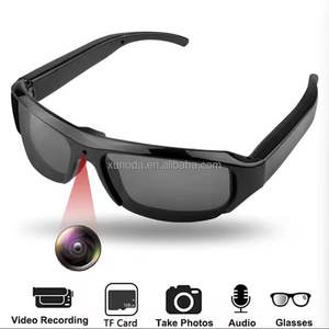 <span class=keywords><strong>Gafas</strong></span> <span class=keywords><strong>de</strong></span> <span class=keywords><strong>Sol</strong></span> Deportivas HD 1080P con Cámara Mini 4K para Grabación <span class=keywords><strong>de</strong></span> Video, Resistentes al Agua e Inteligentes - Product Image 1