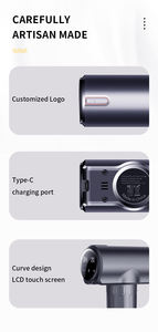 Deko — pistolet <span class=keywords><strong>portable</strong></span> professionnel, pour massage des tissus profonds, du visage, des muscles, écran tactile, corps, chropratique, 6 têtes - Product Image 5