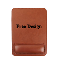 Tapis de souris ergonomique personnalisé avec logo, repose-poignet et base en EVA cousue, pour le bureau et les entreprises, en stock, 100 % écologique