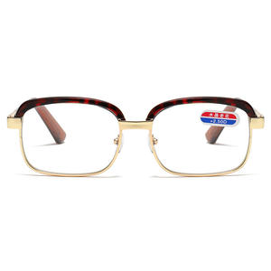 Lunettes de lecture Taizhou en métal avec verres 865, monture durable unisexe en plastique et métal, design à motif de débit d'eau - Product Image 5