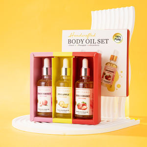 Nouvelle huile de <span class=keywords><strong>parfum</strong></span> personnalisée Anti-oxygène éclaircissant pour la peau Ensemble d'huiles artisanales pour le corps fraise/ananas/pêche - Product Image 5