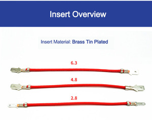 <span class=keywords><strong>Femelle</strong></span> Faston 2.8 6.3 con reten 6.3mm Pitch Series laiton haut-parleur électrique prise à sertir connecteur câblage bornes en cuivre - Product Image 3