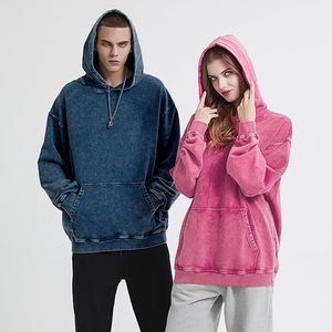 Felpa con Cappuccio Oversize Personalizzata con Logo, Alta Qualità, Effetto Invecchiato, Pesante, con Stampa in Rilievo per <span class=keywords><strong>Donna</strong></span> - Product Image 6