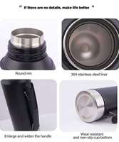 Thermos de 1300 ml pour Yerba Mate, conçu pour une utilisation avec une tasse ou une gourde à maté, thermos à double paroi isolé sous vide, camping