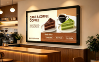 Écran d'affichage de menu 43 pouces à haute luminosité, montage mural pour restaurant, écran d'affichage numérique personnalisé 4+32G Android