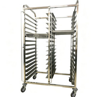 Chariot de Cuisson en Acier Inoxydable 201 304 et Alliage d'Aluminium avec Roues pour Usage Commercial en Restauration et Cuisine