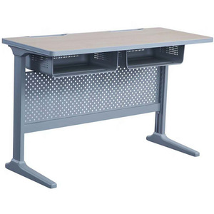 Escritorio escolar Henmei HM-601 de aleación de aluminio con compartimentos de almacenamiento para uso en el aula - Product Image 4