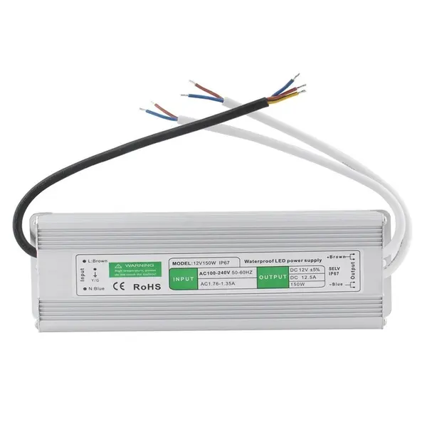 LED 드라이버 60 와트 방수 IP67 전원 공급 변압기 어댑터 100 볼트-260 볼트 AC 12 볼트 DC 낮은 전압 출력 LED 빛,