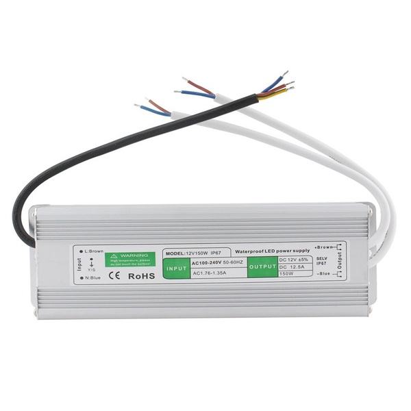 AC 100-240V - DC 12V LEDドライバー照明変圧器 6W 18W 24W 36W 48W 60W