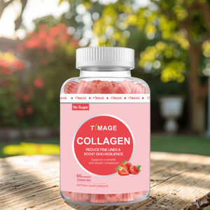 Профессиональные коллагеновые Клубничные мармелады для взрослых, частная марка, лечебные добавки, витамины, гладкая кожа, волосы, угри, отбеливание кожи - Product Image 1