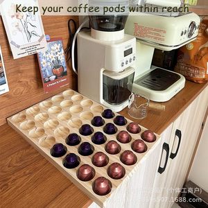Organizador de Cápsulas de Café de Madera para 40 Cápsulas, para Encimera de Cocina o Escritorio - Product Image 1