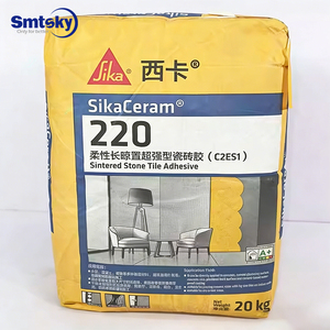 <span class=keywords><strong>Adhésif</strong></span> pour <span class=keywords><strong>carrelage</strong></span> en pierre frittée SikaCeram 220 C2ES1 20KG Gris Convient pour le collage <span class=keywords><strong>de</strong></span> dalles céramiques <span class=keywords><strong>de</strong></span> grande taille sur les murs intérieurs - Product Image 5