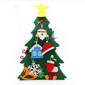 Arbre de Noël en feutre personnalisable et créatif pour enfants, à faire soi-même - Product Image 2