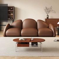 Canapé design haut de gamme, style moderne, luxe léger, en cuir de qualité supérieure, meubles de salon, ensemble de canapés modulaires pour salon