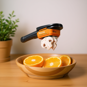 Coupe-légumes rapide Myrva Orange en acier inoxydable, outil de cuisine manuel - Product Image 2