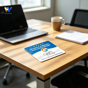 Tarjeta <span class=keywords><strong>de</strong></span> Visita NFC215 Personalizada <span class=keywords><strong>de</strong></span> PVC con Código QR, Resistente al Agua, Soporte para Reseñas <span class=keywords><strong>de</strong></span> <span class=keywords><strong>Google</strong></span>, Comentarios en Redes Sociales, Menú NFC, Tarjeta Adhesiva - Product Image 3
