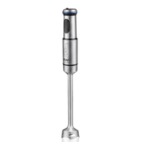 Mixeur Plongeant RAF R.396 1200W, Tige en Acier Inoxydable 47,5 CM, 4 Lames, Démarrage Rapide, Nettoyage Facile pour Purées, Jus, Crèmes et Préparations Culinaires