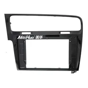 Meihua car dvd frame For Volkswagen VW Golf 10inch car video fascia with wire harness