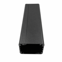Boîtier miniature en aluminium anodisé noir 30*25mm, extrudé, pour module de capteur PCB 6063, longueur personnalisée