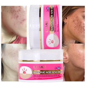 Crème Visage Anti-Acné LKIAE Soin Naturel Contrôle du Sébum Rafraîchissante Réduit les Points Noirs et les Boutons <span class=keywords><strong>Acide</strong></span> <span class=keywords><strong>Salicylique</strong></span> Raffermissante Éclaircissante - Product Image 1