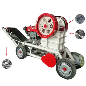 Hete Verkoop Diesel Jaw Crusher 250*400 Enorme Stenen Crusher Draagbare Mini Rock Crusher Voor Gouden Profs